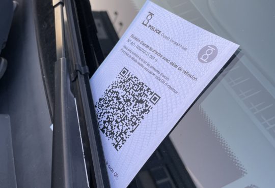 La POL passe à l’amende d’ordre sous forme d’un code QR